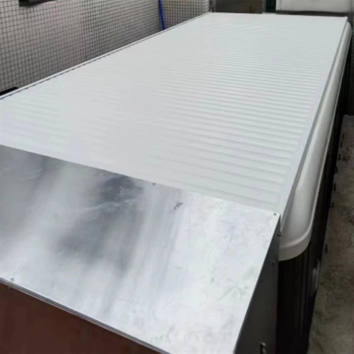 An Alu. Slated Cover For Pool